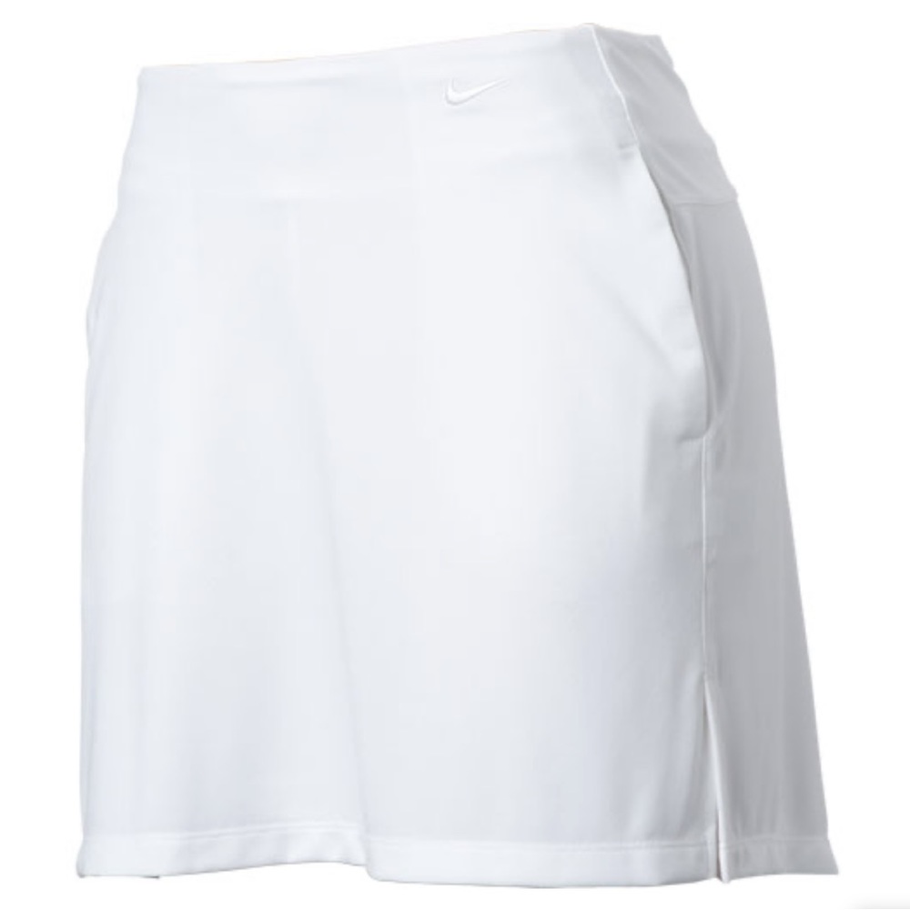 NIKE Women's Victory Solid Golf Skort White sz Large NEW